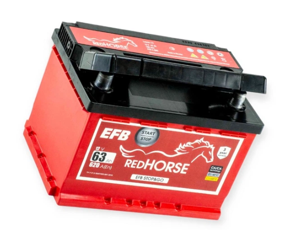 Аккумулятор Red Horse  63Ач 630А EFB (Start&Stop) (L2) (0) Евро прав +
