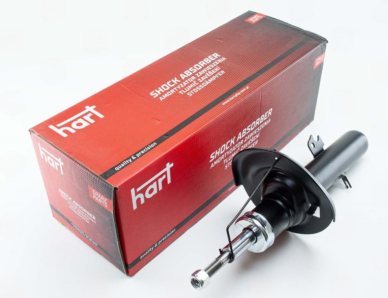 амортизатор пер. Peugeot 207 1,6i 07-> левый L  (HART)
