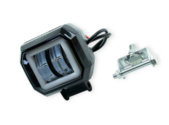 фара дополнительная LED  прямоуг.  70х60х55 (Д/В/Ш) 20W CREE дальний+ДХО