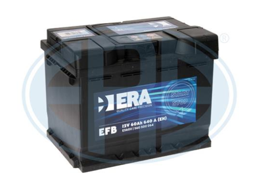 Аккумулятор ERA EFB, 60Ah, EN 640, 242x175x190 (ДхШхВ), правый "+", 6СТ-60 АзЕ, START-STOP