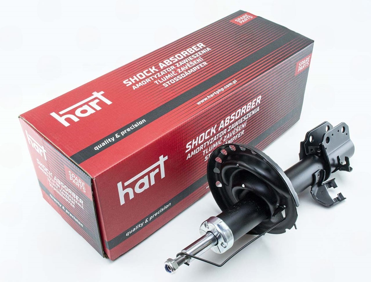 амортизатор пер. Nissan Micra 03-> левый L  (HART)