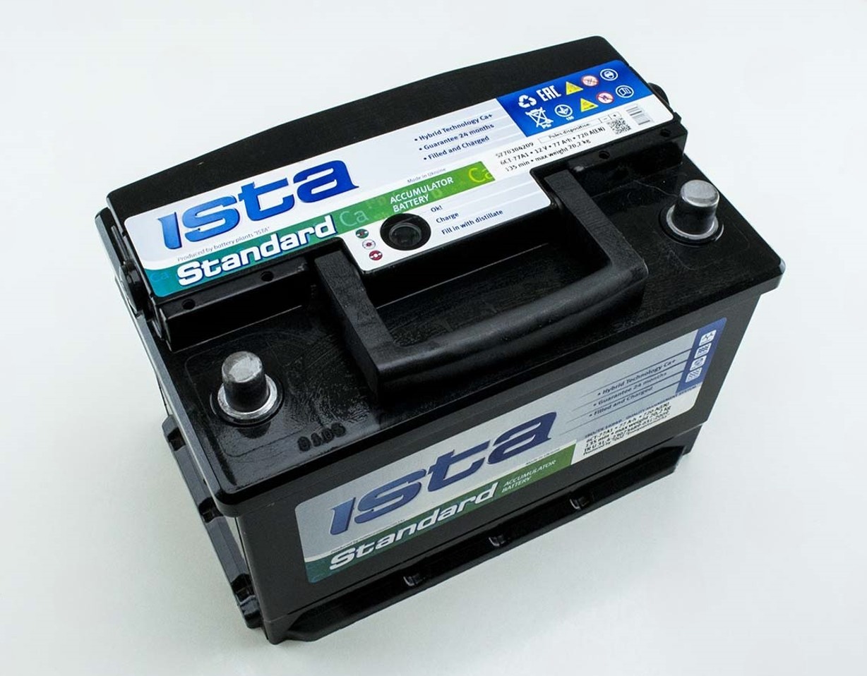 Аккумулятор ISTA  77Ач 720А А2 7 Series (L3) (0) Евро прав +