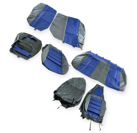 чехлы салона Daewoo Lanos  "Koston" синие