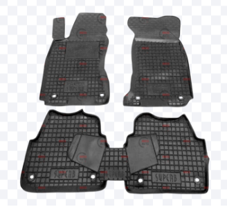 коврики салона Skoda Superb III, VW Passat B8 2015->  борт 2,5см, с перемычкой