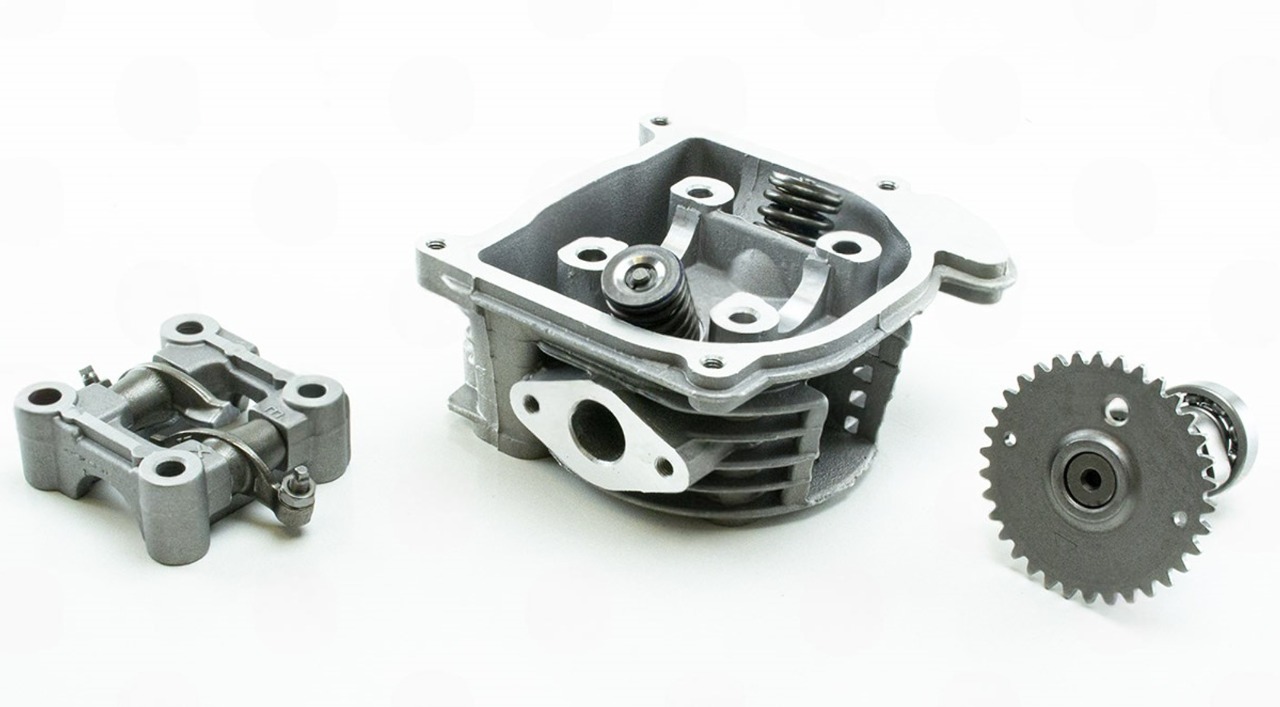 головка цилиндра в сб. GY6-80 с распредвалом