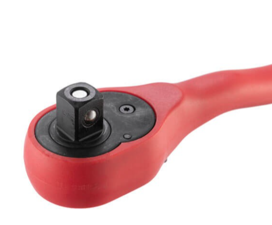 трещетка с квадратом   1/2" 72 зуба 250 мм CrV Intertool PROFI изогнутая ручка HT-2109 - зображення 5