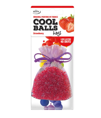 ароматизатор на зеркало сухой мешочек TASOTTI Cool Balls Bags  "Strawberry"