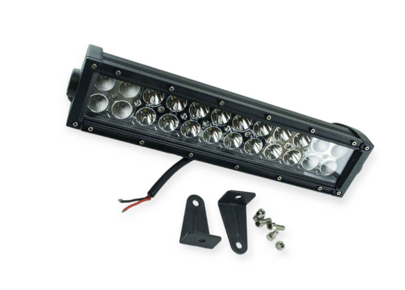 фара дополнительная LED  прямоуг. 350х70х85 (Д/В/Ш) 72W комбинированный CREE A-72W/S+F - зображення 1