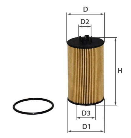 фильтр масл. Opel Combo 1.4 16V (h=105mm) 01->  (SMARTEX)