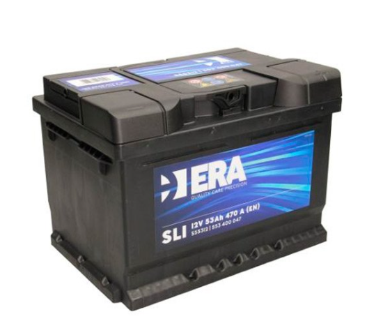 Аккумулятор - ERA SLI , 53Ah , EN  470 , 242x175x175 (ДхШхВ) , правий "+" , 6СТ-53 АзЕ