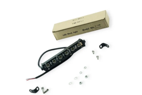 фара дополнительная LED  прямоуг. 180х28х45 (Д/В/Ш) 18W ближний 3030 E-18W/F - зображення 1