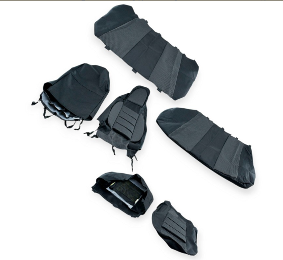 чехлы салона ЗАЗ Славута, Таврия Нова "пилот LUX" серые  комбинированые