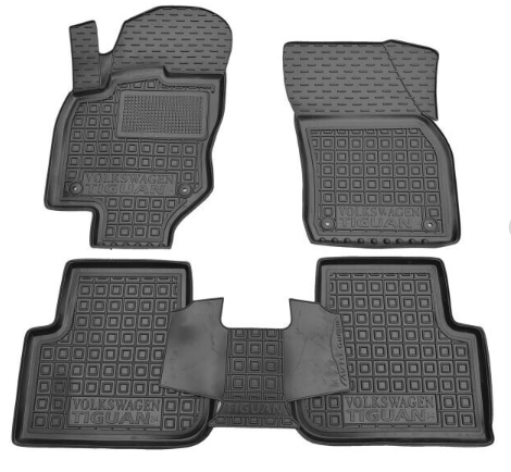 коврики салона VW Tiguan 2024-> MOD борт 2,5см, с перемычкой