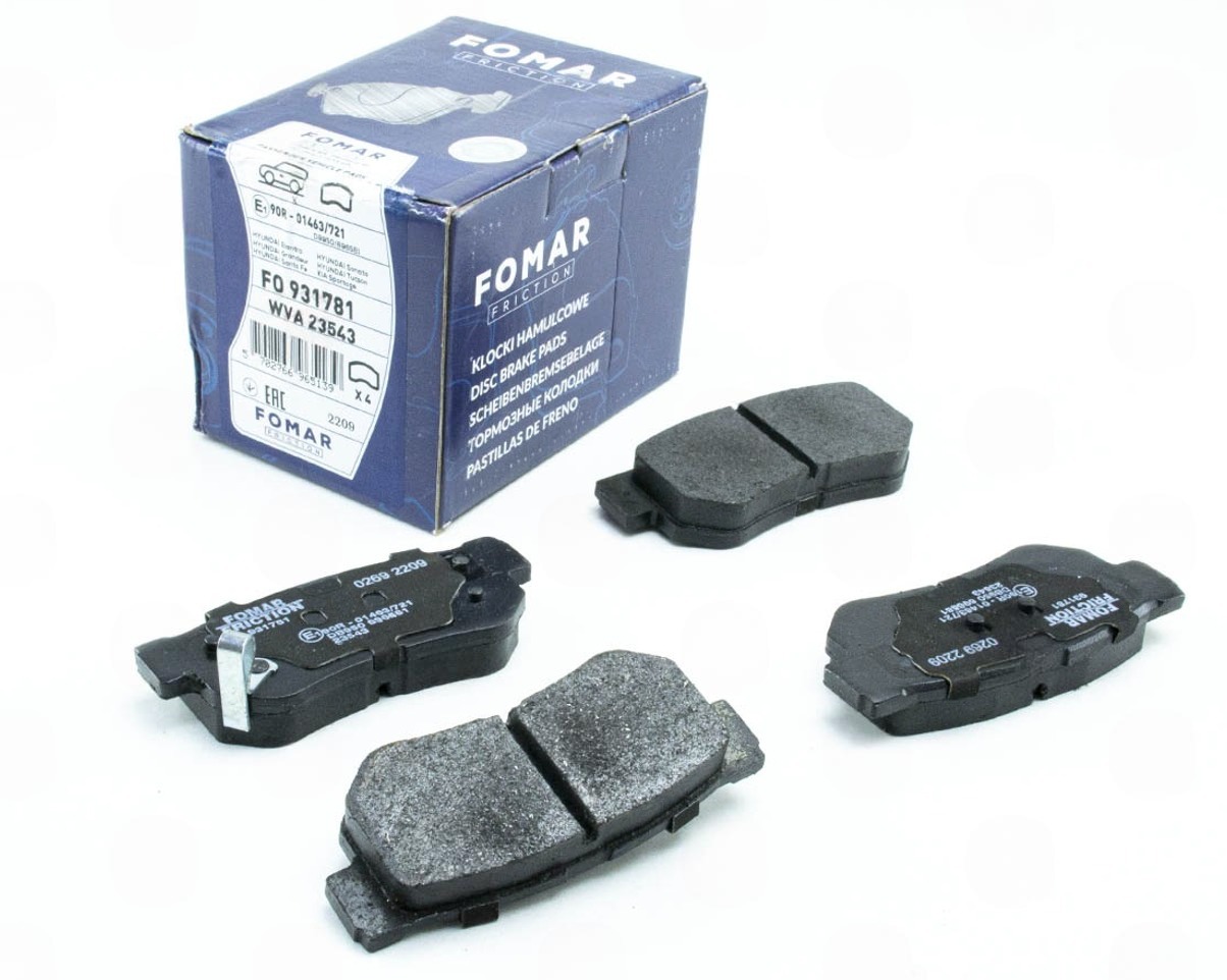 колод.торм. зад. Hyundai Matrix, Santa FE I, Sonata IV-V,  (FOMAR)