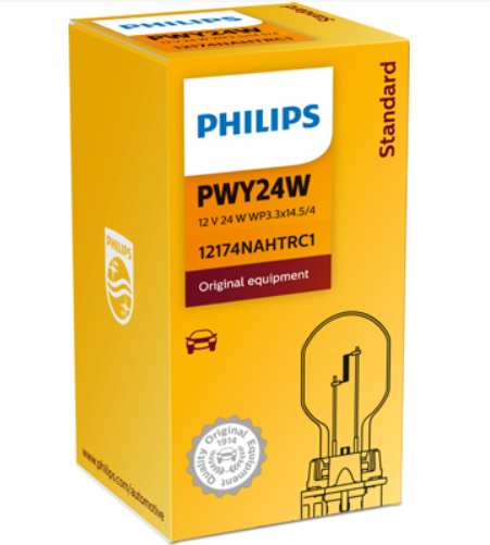 лампа A 12V PWY24W WP3.3х14.5/4 PHILIPS NA
