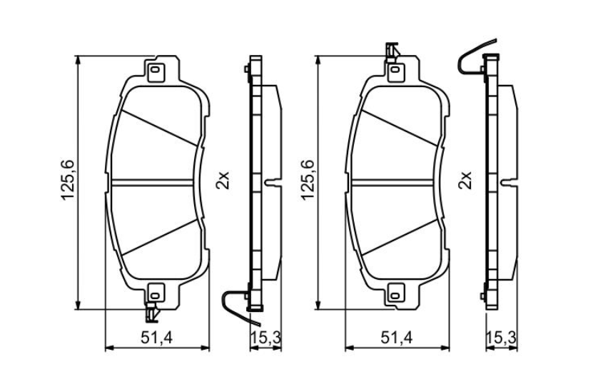 Гальмівні колодки дискові 0986494832 - зображення 3