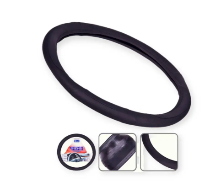 чехол руля  XL  кожа  (41 - 43 см)  черный Vitol  перфорированый