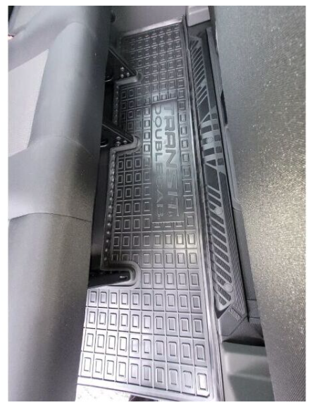 коврики салона Ford Transit 2014-> 1+2 борт 2,5см, (2-й ряд) DoubleCab c 2-х частей