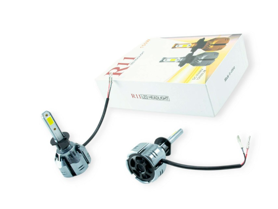 лампа LED H1 12V-24V T11 6500K 48W радиатор с вентилятором