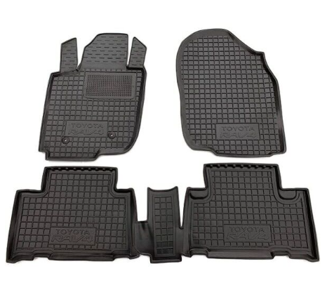 коврики салона Toyota Rav 4 2010-2013 борт 2,5см, с перемычкой