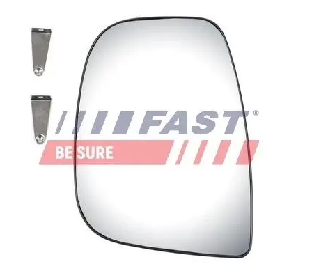 стекло зеркала наруж. Citroen Berlingo 08->  (с подогр.) левое L (FAST) FT88616 - зображення 2