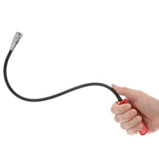 захват деталей (извлекатель) с магнитом гибкий (андрюшка) 565мм с LED подсветкой, 2,25кг Intertool ET-1010 - зображення 4