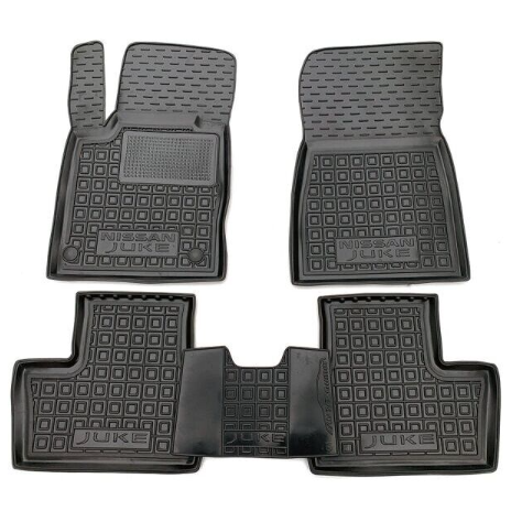 коврики салона Nissan Juke 2021-> борт 2,5см, с перемычкой