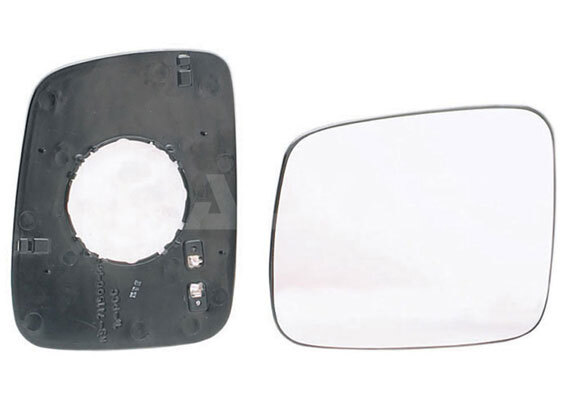 стекло зеркала прав.+держак, с подогрев., выпукл.