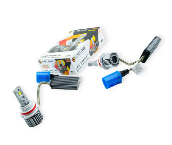 лампа LED HB5 12V-24V Type 41 100W 5700K 18000L радиатор+вентилятор+обманка