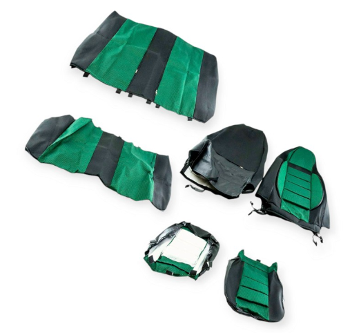 чехлы салона универс. Universal B "пилот LUX" зеленые  комбинированные