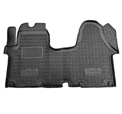 коврики салона Renault Trafic, Opel Vivaro, Nissan Primastar 2001-2014 цельний борт 2,5см, с перемыч