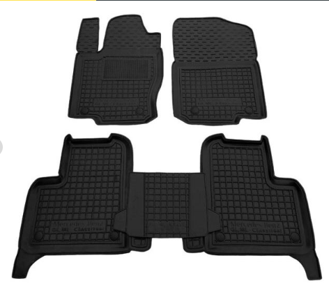 коврики салона Mercedes W166 (ML - class) GLE 2014-> борт 2,5см, с перемычкой