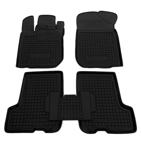 коврики салона Renault Sandero 2013-> борт 2,5см, с перемычкой