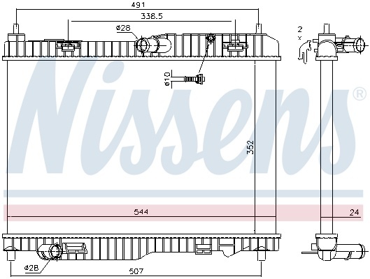 Радіатор FD B-MAX(12-)1.5 TDCi(+)[OE 1522383]