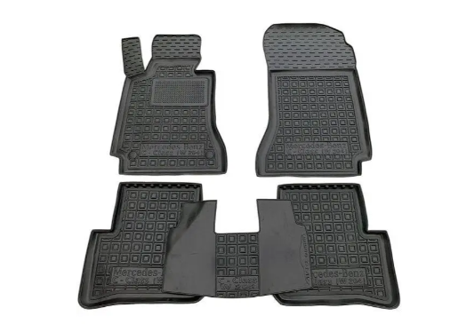 коврики салона Mercedes W212 2009->  борт 2,5см, с перемычкой