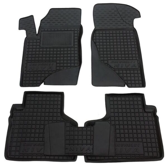 коврики салона ВАЗ 2123 "Chevrolet Niva" борт 2,5см, с перемычкой