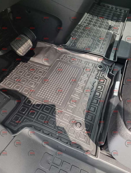 коврики салона Opel Zafira 2019-> 1+1 борт 2,5см, с перемычкой 12022 - зображення 3