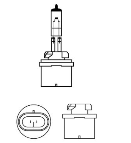 лампа H27/1 12V 27W PHILIPS 12059C1 - зображення 3