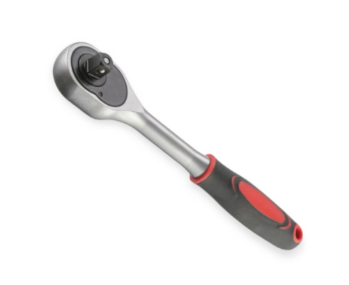 трещетка с квадратом   3/8" 24 зуба 200 мм CrV Intertool HT-2105 - зображення 4