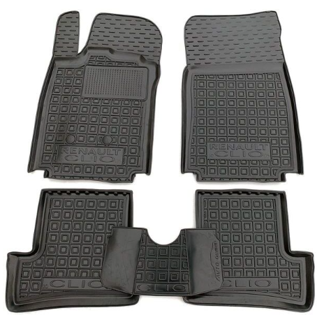 коврики салона Renault Clio III 2005-2012 (3дв.) хетчбек борт 2,5см, с перемычкой