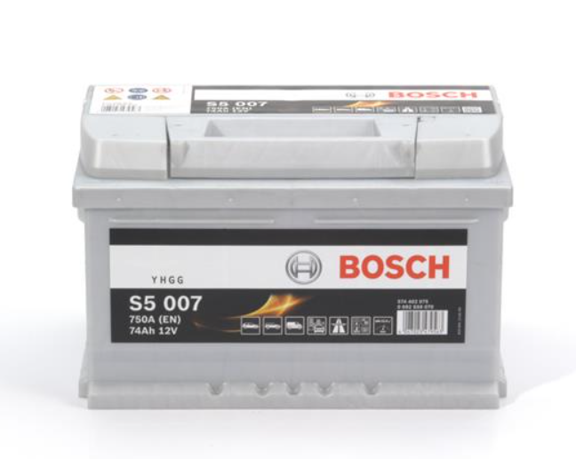 Аккумулятор BOSCH  74Ач 750А S5 (LB3) (0) Евро прав + (H-175mm) (2 года гар)