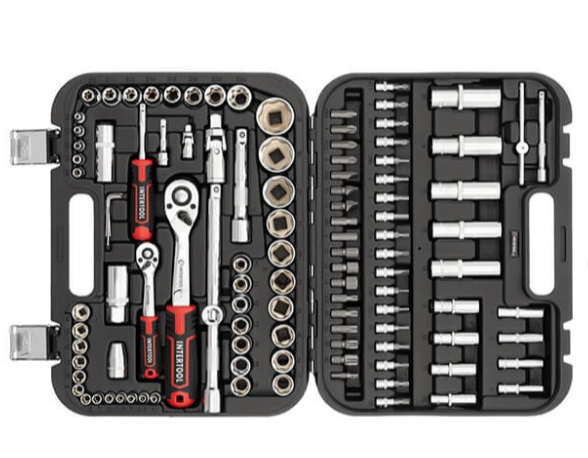 набор инструмента 1/2",1/4"  110 шт  с битами  Storm головки SUPER LOCK ET-8110 - зображення 2