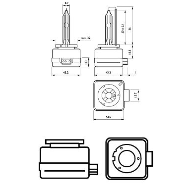Лампа ксеноновая D4S 12V 35W PHILIPS Vision 42402VIC1 - зображення 3