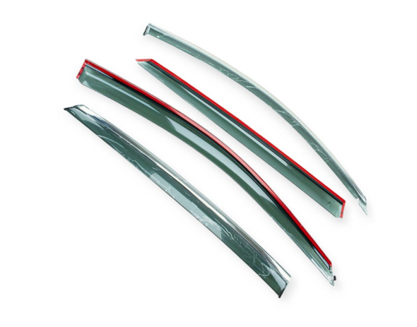 ветровик Honda Accord 10 сед 2017->  (скотч) TopVisor  c хром молдингом