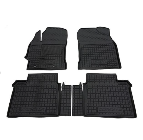 коврики салона Toyota Corolla 2012-2018 борт 2,5см, с перемычкой