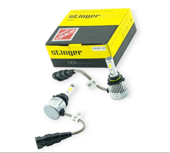 лампа LED HB4 12V-24V STINGER 5500K 3200L радиатор