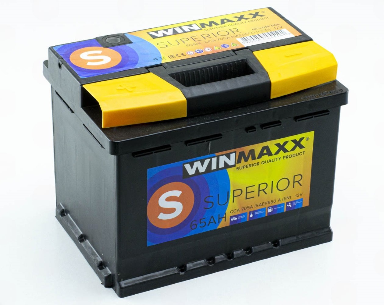 Аккумулятор WINMAXX  65Ач 650А SUPERIOR  (L2) (1) (гарантия 36 мес)