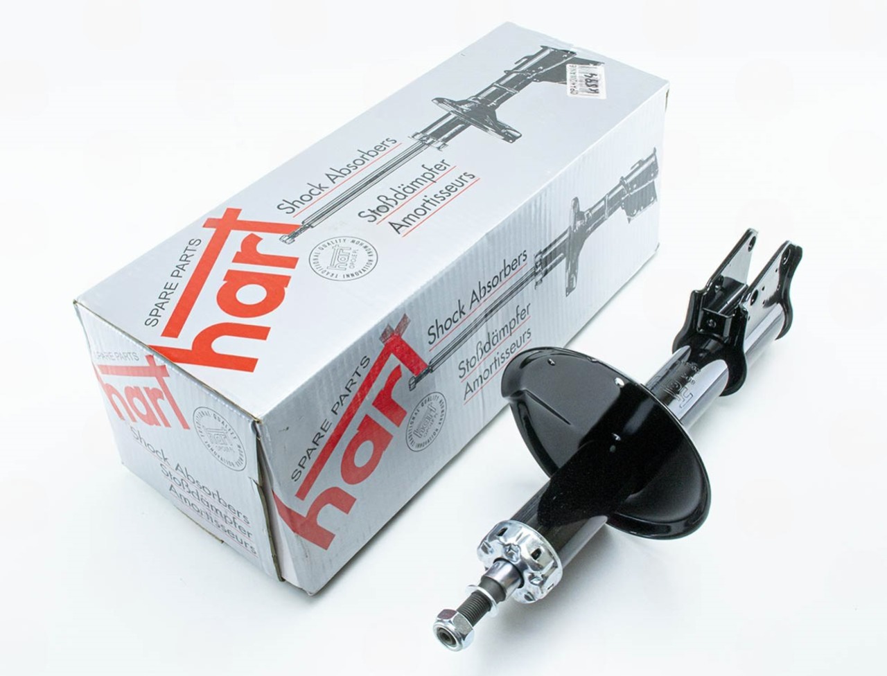 амортизатор пер. Renault Clio I (масло) (52mm) 90->  (HART)