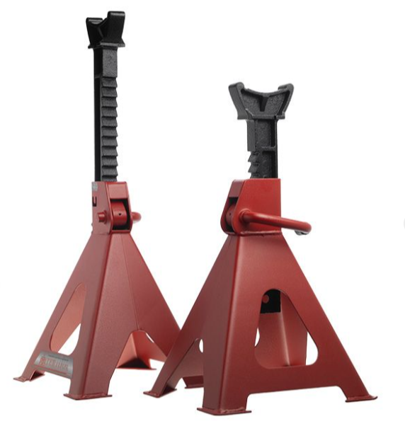 подставка под машину регулируемая  6T (390-600мм) к-т 2 шт Intertool GT0405 - зображення 2