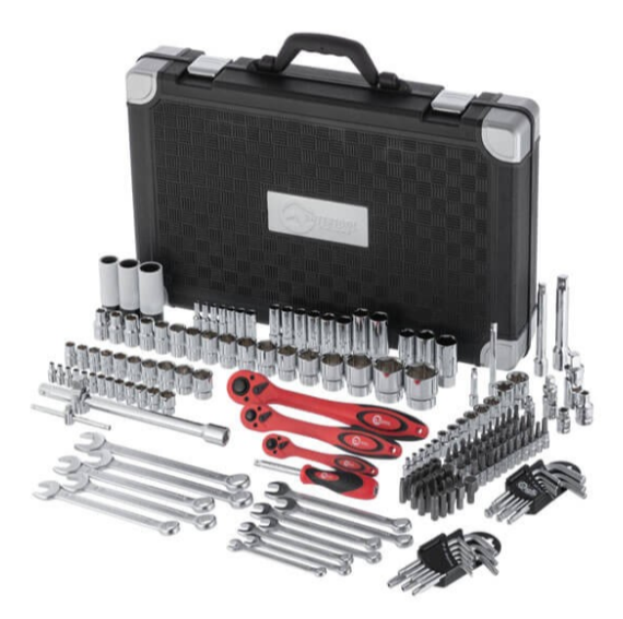 набор инструмента 1/2",1/4",3/8"  176 шт  с битами PROFI  Тайвань ET-7176 - зображення 3